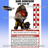 Karl Borgson Norse Lineman with Kegs - Laminated Star Player Card nº 38