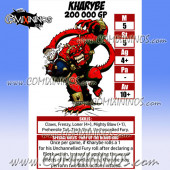 Kharybe Bloodspawn Demon - Laminated Star Player Card nº 34