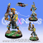 Tomb Kings - Egyptian Skeleton Chainsaw Star Player - Willy Miniatures