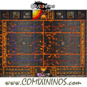 29 mm Evil Pact Lava Plastic Gaming Mat with BB7 and Parallel Dugouts - Comixininos