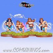 Dwarves - Line Maidens Dwarf Ladies Linewoman Set of 4 – Warlord Games