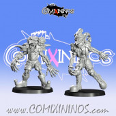 Goblins / Underworld - Set of 2 Gobfreak Stars Linemen Lot C - Games Miniatures
