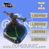 Set of 4 Lineman Positional Markers - Mad & Max