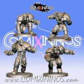 Orcs - Set of 4 Orc Linemen - Willy Miniatures