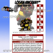 Logan Uncanny Halfling - Laminated Star Player Card nº 7