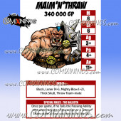Maim 'N' Throw Ogre - Laminated Star Player Card nº 16