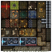 Dungeon Bowl Neoprene Pitch Version nº 2 One Single Piece  - Wargamers Whims