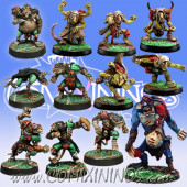 Underworld - Team of 12 Players with Troll - Meiko Miniatures