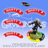 Set of 4 Red Mighty Blow Puzzle Skills for 32 mm Bases - Comixininos