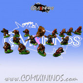 Magnetic Ratmen Team for Mini-BB of 16 Players with Rat Ogre