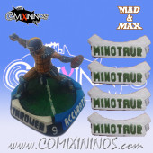 Set of 4 Minotaur Positional Markers - Mad & Max