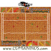 29 mm Mud Plastic Gaming Mat with Crossed Dugouts - Comixininos