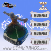 Set of 4 Mummie Positional Markers - Mad & Max