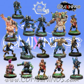Necromantic - Complete Team of 16 Players - Meiko Miniatures