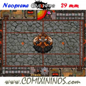 Evil Dwarf Neoprene Mousepad Pitch of 29 mm Squares WITH Dugouts - Comixininos