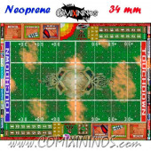 Skulls Neoprene Mousepad Pitch of 34 mm Squares WITH Dugouts - Comixininos