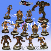Norses - Mighty Scots Team of 13 Players with Snow Troll - Uscarl Miniatures