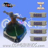 Set of 4 Ogre Positional Markers - Mad & Max