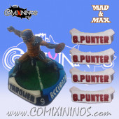 Set of 4 Ogre Punter Positional Markers - Mad & Max