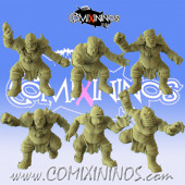 Ogres - Set of 6 Ogres of Ogre Team - Calaverd