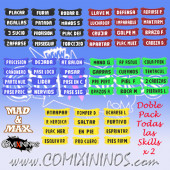 PRE-PEDIDO - Pack Doble de 120 Marcadores de Habilidades en Castellano - Mad & Max
