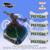 Set of 4 Pestigor Positional Markers - Mad & Max