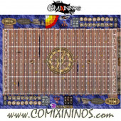 29 mm Pirate Plastic Gaming Mat with Crossed Dugouts - Comixininos