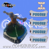 Set of 4 Pogoer Positional Markers - Mad & Max