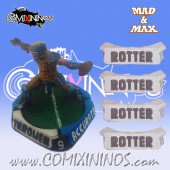Set of 4 Rotter Positional Markers - Mad & Max