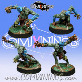 Undead / Necromantic - Set of 4 Ghouls - Willy Miniatures