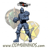 Humans - Metal Lions of Fire Human Thrower nº 2 - SP Miniaturas