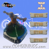 Set of 4 Star Player Markers - Mad & Max