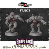Undead / Necromantic - Set of 2 Tanks of Black Souls Graveyard Team - Z Axis