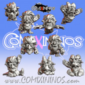 Tinies / Ogres - Set of 9 Tinies of Molokai Team - MGpix