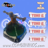 Set of 4 Tomb Guardian Positional Markers - Mad & Max