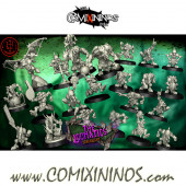 Goblins - The Loonatics Goblin Team A of 22 Players with 11 Standard Goblins - TorchLight