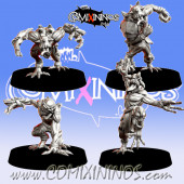 Undead / Necromantic - Set of 4 Ghouls Damned of The West Cross - MGpix