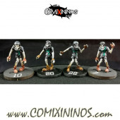 Undead / Egyptian - Mold Casted Set of 4 Skeletons of Halloween Hellraisers - Labmasu