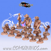 Goblins - Wild West Goblin Team of 16 Players with 2 Trolls - Calaverd