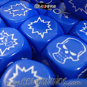 Set of 3 Blue Block Dice - Willy Miniatures