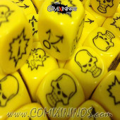 Set of 3 Yellow Block Dice - Willy Miniatures