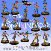 Wood Elves - Forest Elf Team of 14 Players - SP Miniaturas