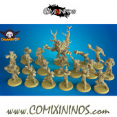 Wood Elves - Forest Elf Team A of 18 Players with 9 Linemen - Calaverd