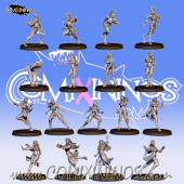 Wood Elves / Amazons - Super Combo Team of 17 Players - Fanath Art