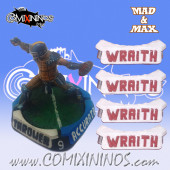 Set of 4 Wraith Positional Markers - Mad & Max