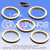 Skill Markers - Set of 5 White Rubber Deluxe Rings for 25 mm Bases - Comixininos